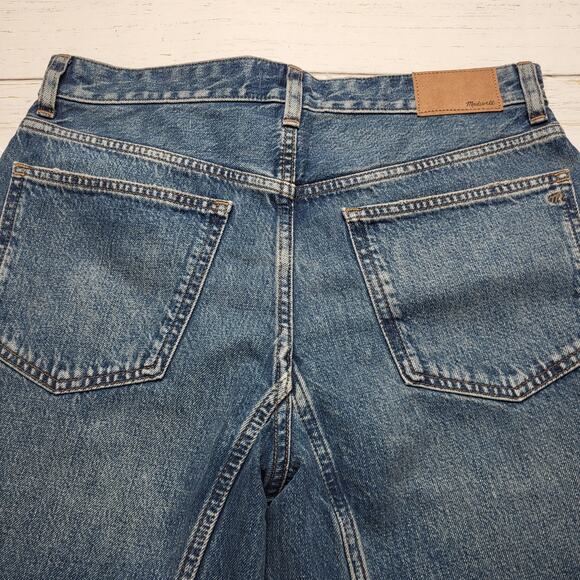 Madewell Darted Barrel Leg Jeans Medium Irmo Wash Button Fly Baggy Ankle 28 - Picture 6 of 13